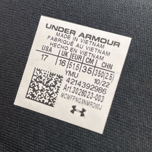 NEW $40 Under Armour Mens Size 17 UA Ignite Pro SL Slide Sandals Black White - Picture 3 of 8